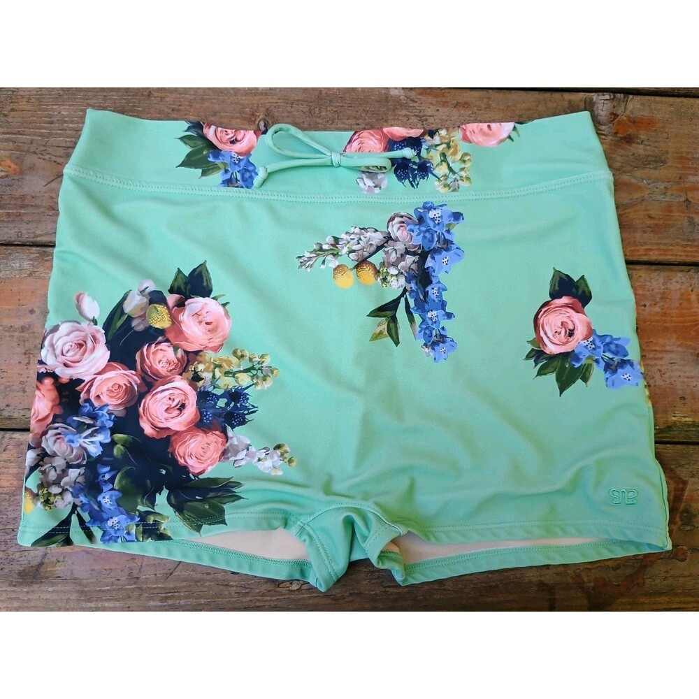 Albion Fit Swim Boy Short Rose Mint Swim Bottoms XL